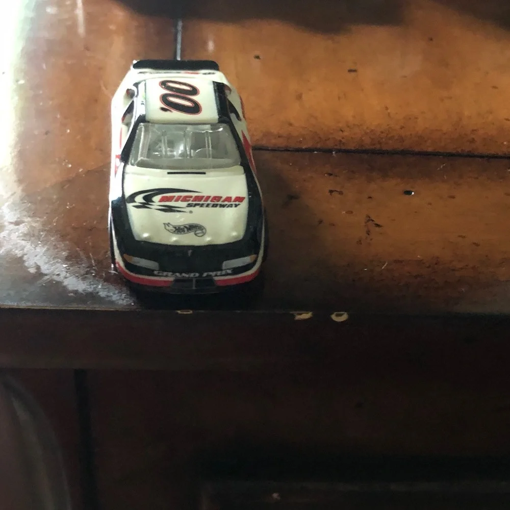 Die-cast Race Car Toy - White, Black & Red